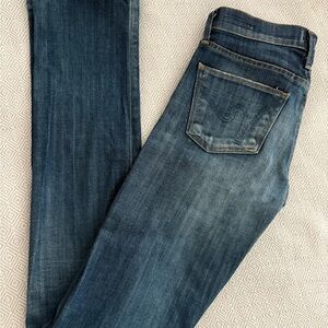 Womens Blue Denim Jeans - Classic Straight Fit